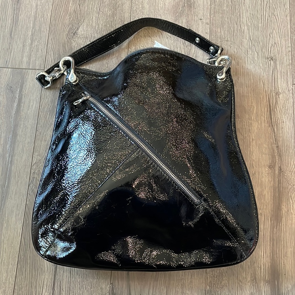 Christopher Kon Metallic Hobo Bag, Leather